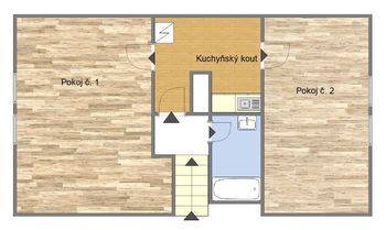 Pronájem bytu 2+kk v osobním vlastnictví, 63 m2, Volyně
