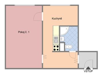 Pronájem bytu 1+1 v osobním vlastnictví, 40 m2, Strakonice