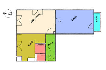 Pronájem bytu 2+1 v osobním vlastnictví, 56 m2, Svitavy
