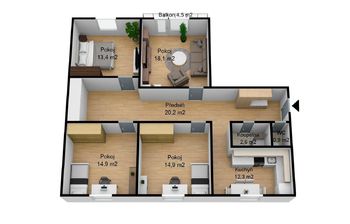Prodej bytu 4+1 v osobním vlastnictví, 99 m2, Frýdek-Místek