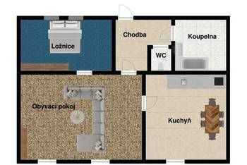 Pronájem bytu 2+1 v osobním vlastnictví, 91 m2, Praha 5 - Zbraslav