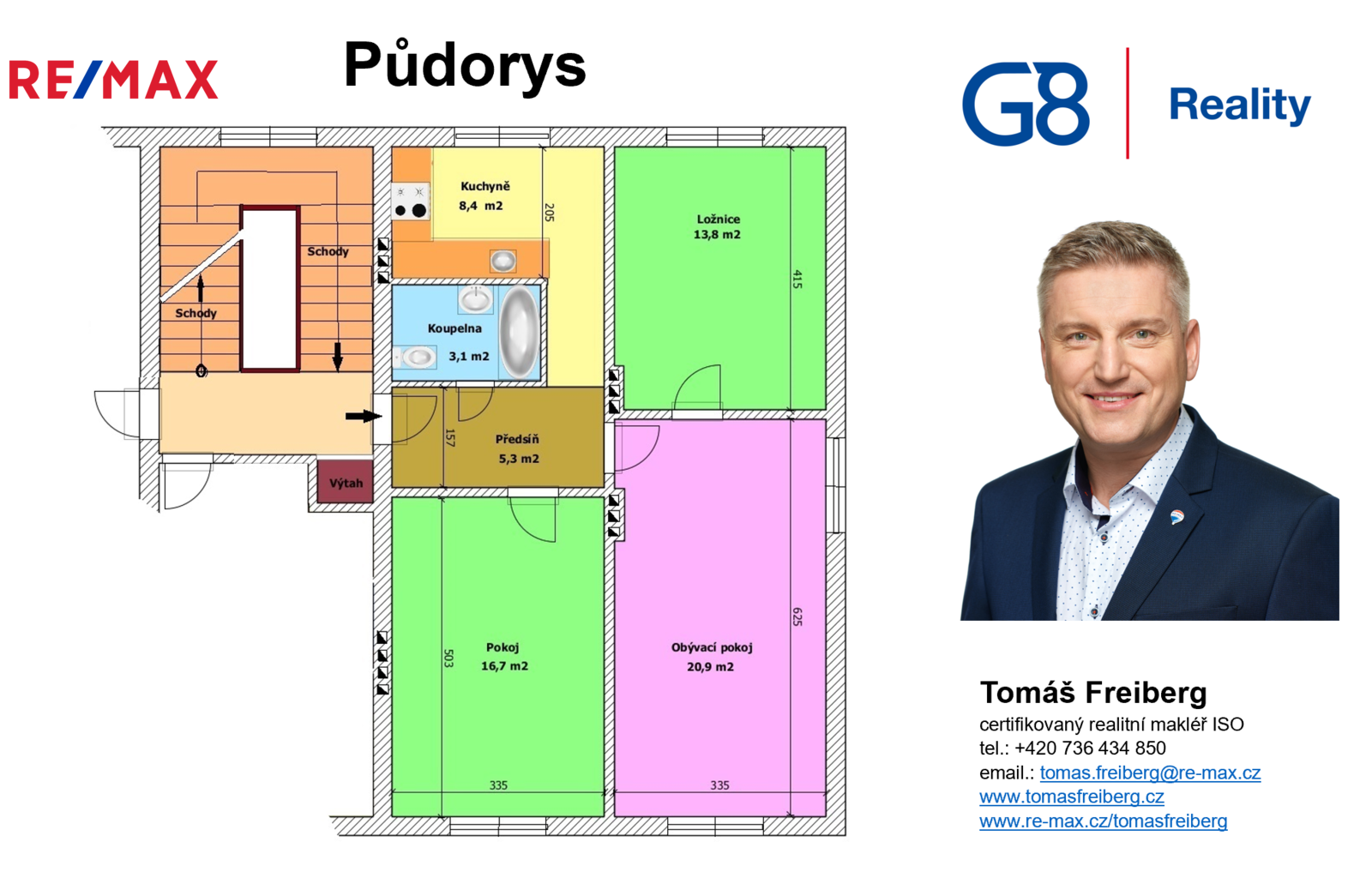 Prodej bytu 3+1 v osobním vlastnictví, 68 m2, Horní Vltavice