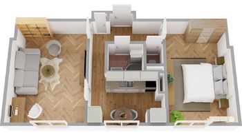 Pronájem bytu 2+1 v osobním vlastnictví, 51 m2, Pardubice
