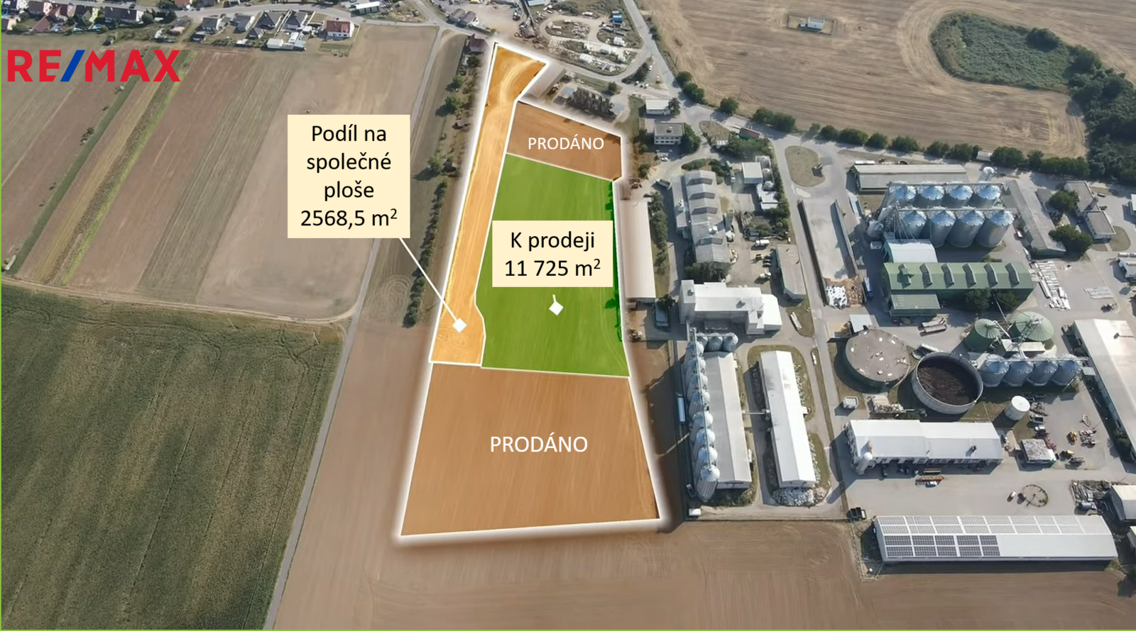 Prodej pozemku, 14293 m2, Hrotovice