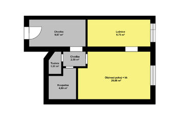 Prodej bytu 2+kk v osobním vlastnictví, 47 m2, Kořenov