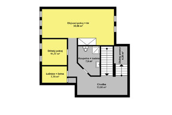 Pronájem bytu 3+kk v osobním vlastnictví, 83 m2, Kolín