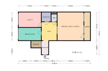 Prodej bytu 3+kk v družstevním vlastnictví, 88 m2, Praha 5 - Stodůlky