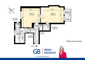 Prodej bytu 2+1 v osobním vlastnictví, 70 m2, Praha 3 - Žižkov