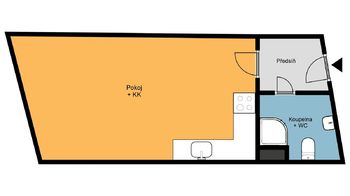 Prodej bytu 1+kk v osobním vlastnictví, 31 m2, Nymburk