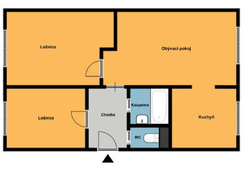 Prodej bytu 3+1 v osobním vlastnictví, 54 m2, Kladno