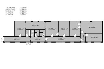 Pronájem komerčního prostoru (obchodní), 262 m2, Pečky