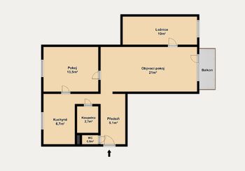 Pronájem bytu 3+1 v osobním vlastnictví, 64 m2, Brno