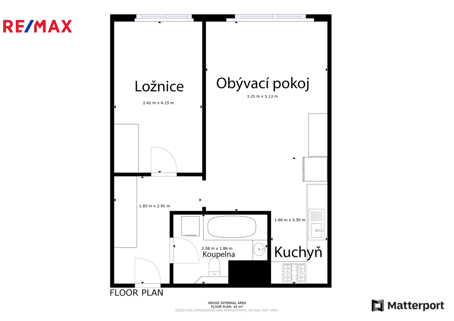 Prodej bytu 2+kk v družstevním vlastnictví, 42 m2, Lom