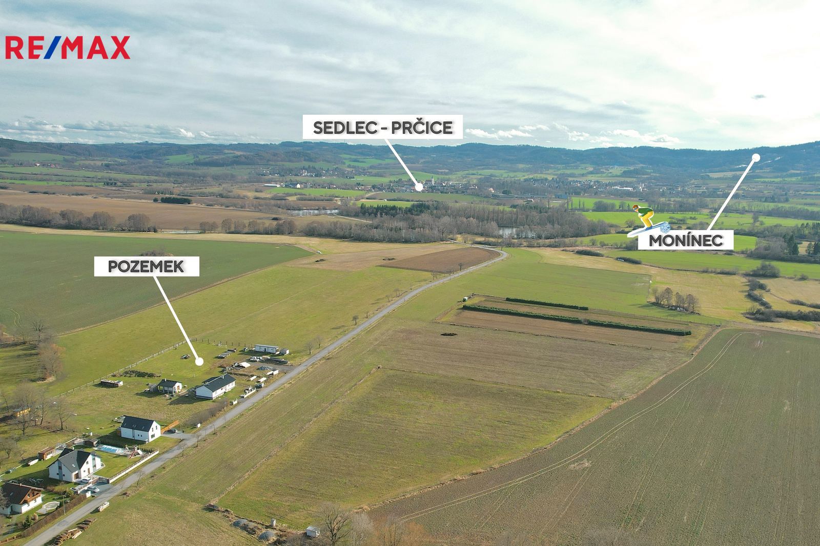 Prodej pozemku, 4071 m2, Sedlec-Prčice