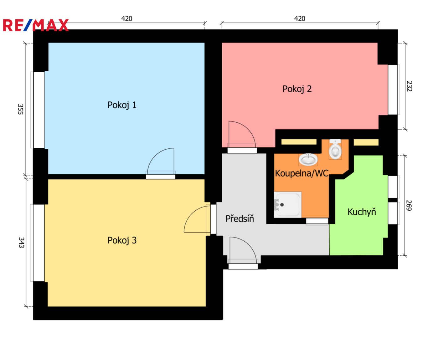 Pronájem bytu 3+1 v osobním vlastnictví, 50 m2, Praha 6 - Ruzyně