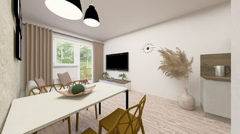 Prodej bytu 2+kk v osobním vlastnictví, 46 m2, Merklín