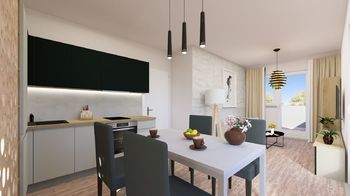 Prodej bytu 2+kk v osobním vlastnictví, 48 m2, Merklín
