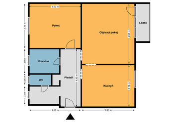 Prodej bytu 2+1 v družstevním vlastnictví, 59 m2, Velké Přílepy