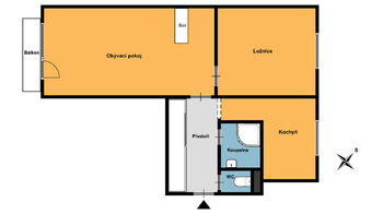 Prodej bytu 2+1 v osobním vlastnictví, 54 m2, Plzeň