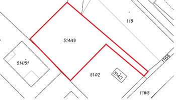 Prodej pozemku, 800 m2, Tuchlovice