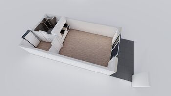 Pronájem bytu 1+kk v osobním vlastnictví, 51 m2, České Budějovice