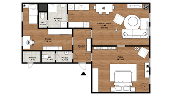 Prodej bytu 2+1 v osobním vlastnictví, 103 m2, Karlovy Vary