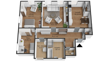 Prodej bytu 3+1 v osobním vlastnictví, 93 m2, Aš