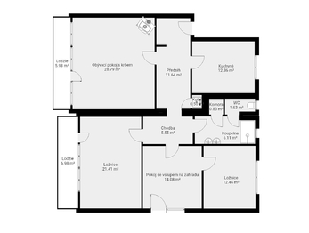 Prodej bytu 4+1 v osobním vlastnictví, 143 m2, Příbram