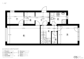Prodej domu, 183 m2, Praha 10 - Benice
