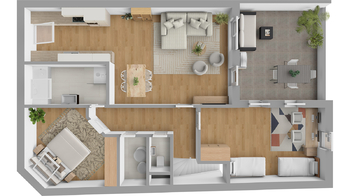 Prodej bytu 3+kk v osobním vlastnictví, 92 m2, Valtice