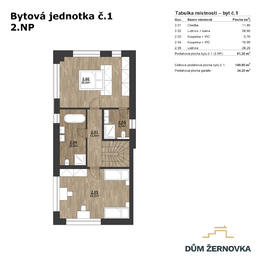 Prodej bytu 3+kk v osobním vlastnictví, 150 m2, Mukařov