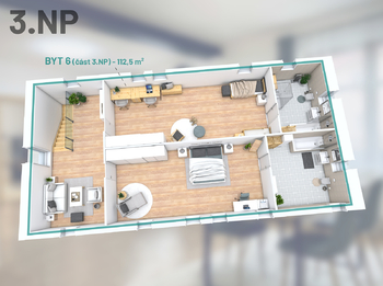 Prodej bytu 3+kk v osobním vlastnictví, 202 m2, Čáslav