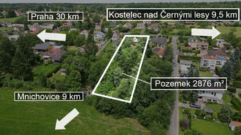 Prodej pozemku, 2876 m2, Mukařov