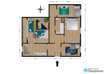 Pronájem bytu 4+1 v osobním vlastnictví, 84 m2, Ústí nad Labem