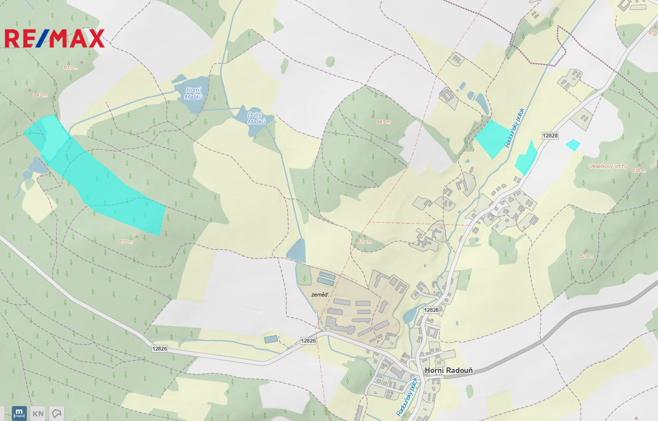 Prodej pozemku, 28141 m2, Horní Radouň