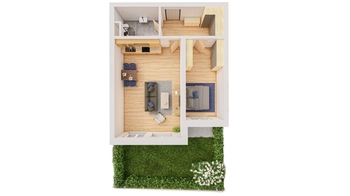 Prodej bytu 2+kk v osobním vlastnictví, 59 m2, Ševětín