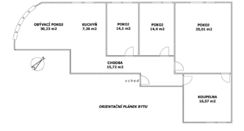 Prodej bytu 4+kk v osobním vlastnictví, 123 m2, Kladno