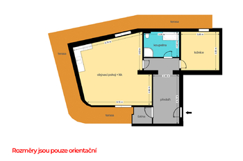 Prodej bytu 2+kk v osobním vlastnictví, 79 m2, Praha 5 - Radotín