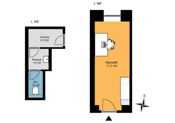 Pronájem komerčního objektu, 16 m2, Praha 6 - Břevnov