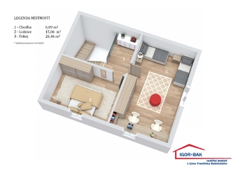 Prodej bytu 3+kk v osobním vlastnictví, 105 m2, Oleška