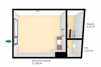 Pronájem komerčního objektu, 234 m2, Kuřim