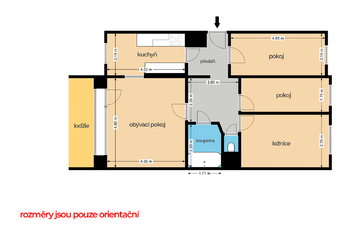 Prodej bytu 4+1 v osobním vlastnictví, 86 m2, Praha 10 - Hostivař