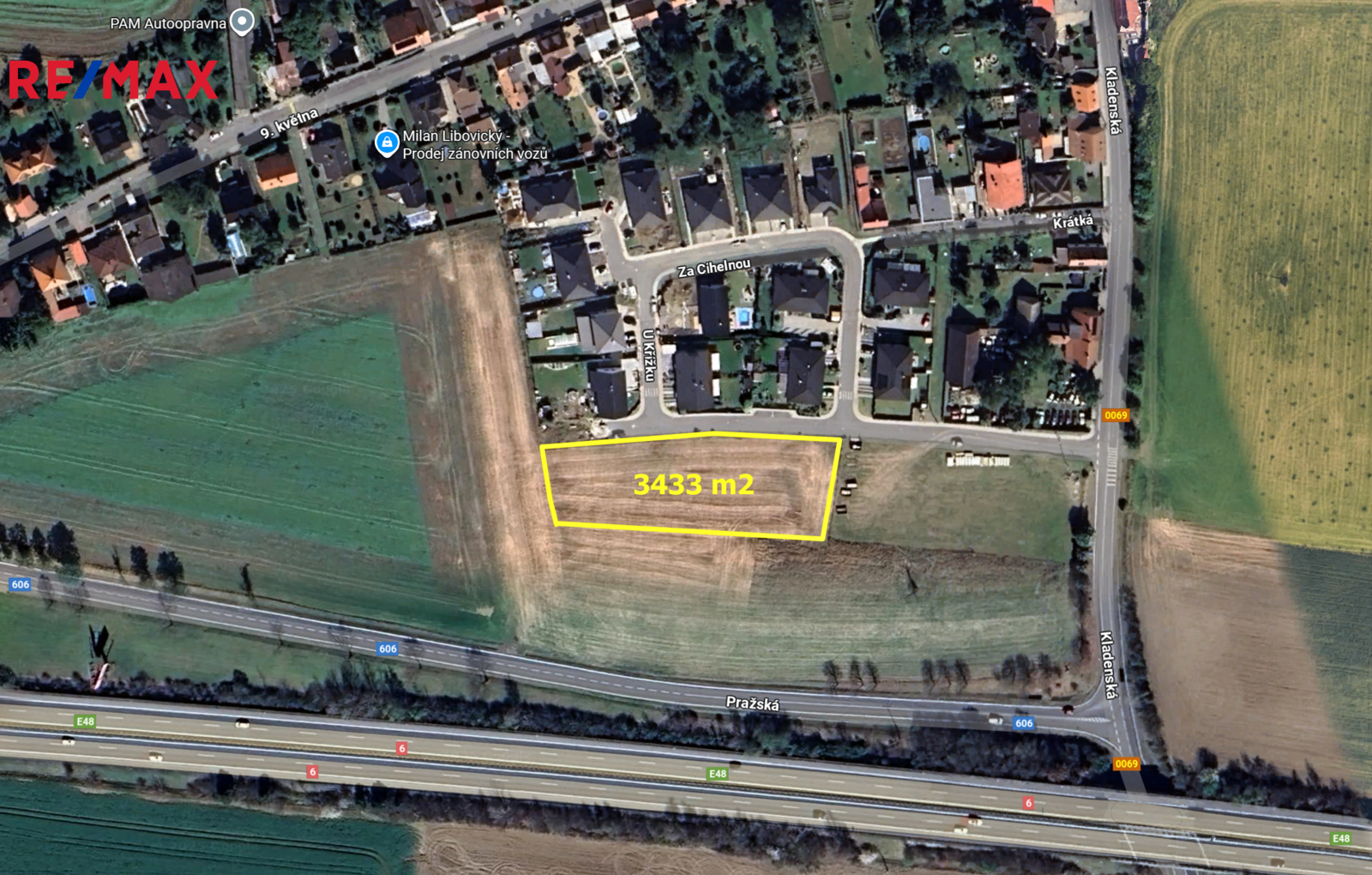 Prodej pozemku, 3433 m2, Pletený Újezd