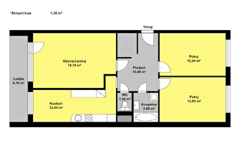 Prodej bytu 3+1 v osobním vlastnictví, 70 m2, Nymburk