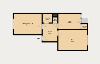 Prodej bytu 3+kk v osobním vlastnictví, 67 m2, Brno