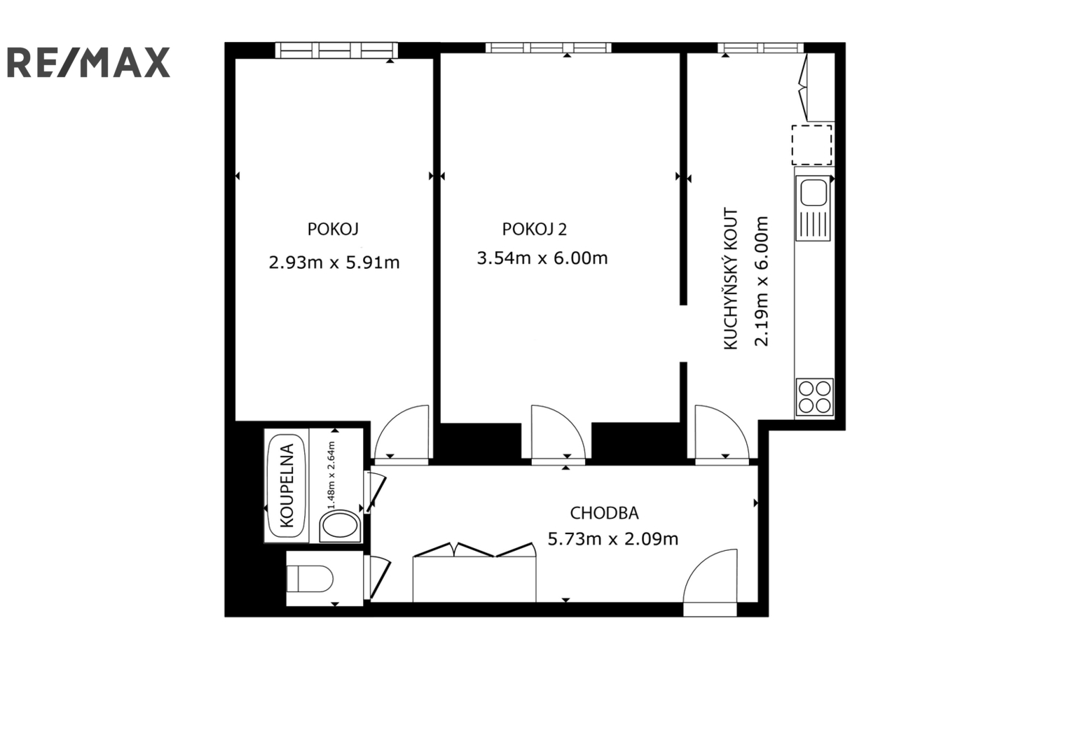 Pronájem bytu 2+1 v osobním vlastnictví, 62 m2, Praha 3 - Vinohrady