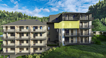 Prodej bytu 2+kk v osobním vlastnictví, 51 m2, Merklín