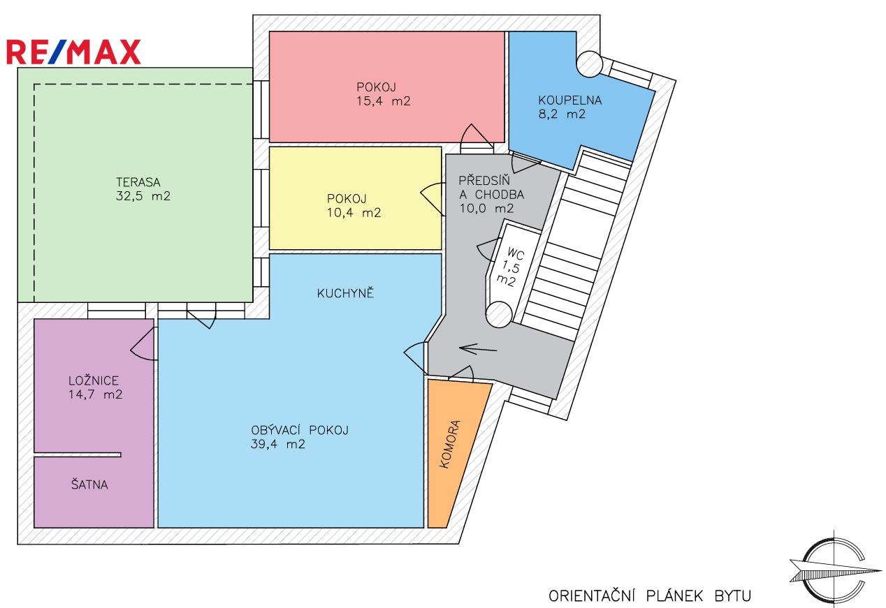 Prodej bytu 4+kk v osobním vlastnictví, 110 m2, České Budějovice
