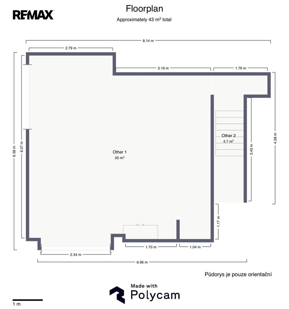 Pronájem garáže, 43 m2, Praha