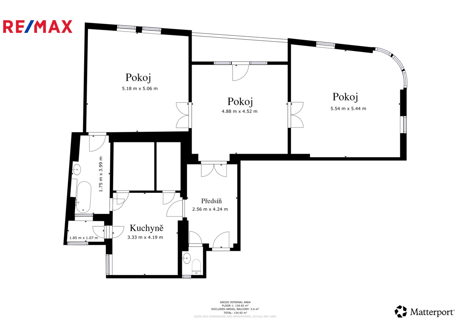 Prodej bytu 3+1 v osobním vlastnictví, 113 m2, Lovosice
